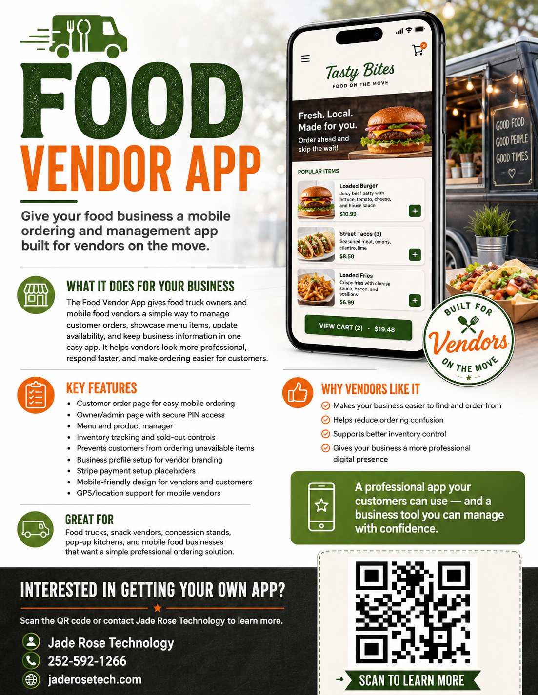 Food Vendor App flyer